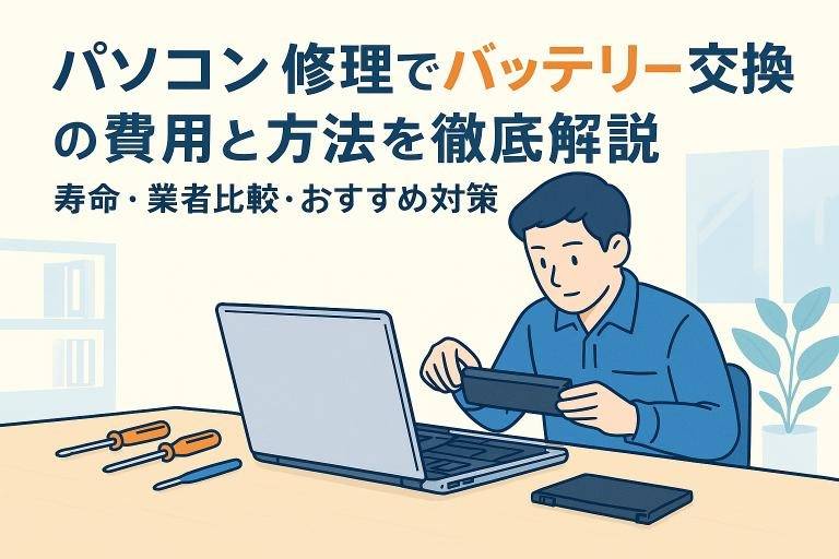 パソコン修理でバッテリー交換の費用と方法を徹底解説｜寿命・業者比較・おすすめ対策