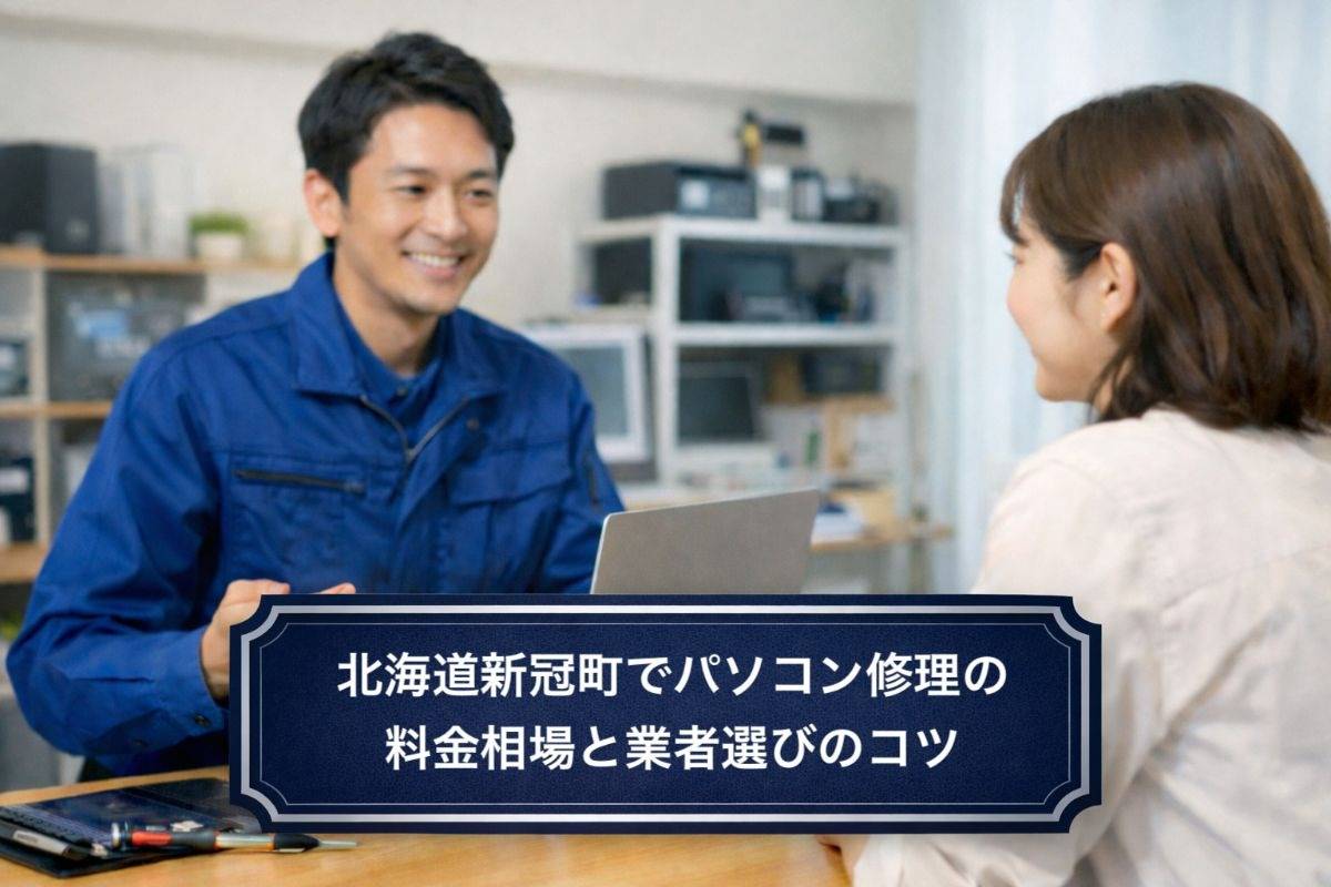 北海道新冠町でパソコン修理の料金相場と業者選びのコツ